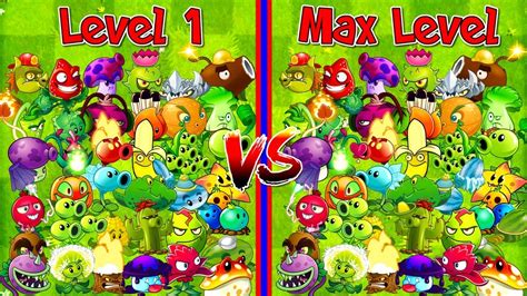 Every Plant Level 1 Vs Max Level Plants Vs Zombies 2 Primal Newspaper