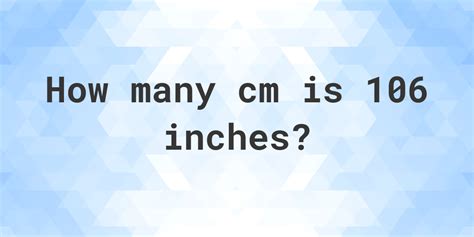 inches  cm calculatio