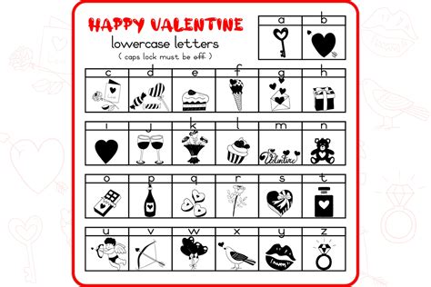 Valentine Doodles Dingbats Font Otf Ttf Etsy