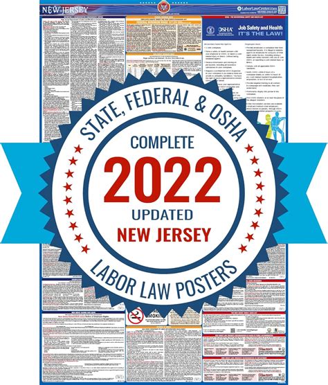 Amazon Nj Labor Law Poster Edition State Federal And Osha