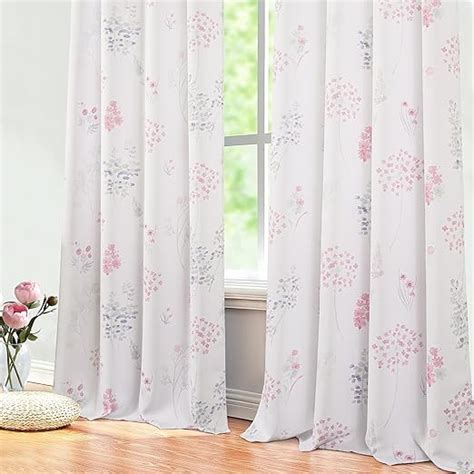 Amazon Xtmyi Pink And Grey Curtains For Bedroom Closet Door