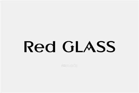 Red Glass Font · 1001 Fonts