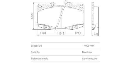 Jogo Pastilha Freio Dianteiro Frasle Hilux V X A