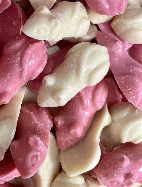 Hannahs Pink And White Mice — H And H Confectionery