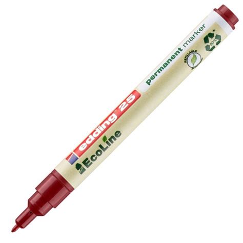 Edding EcoLine 25 Red Permanent Marker 1mm Round Edding 123ink Ie