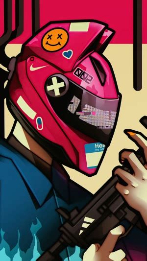 Cyberpunk Helmet Biker Artist Artwork Digital Art Artstation HD