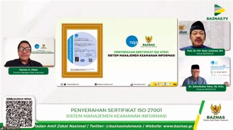 BAZNAS Berhasil Pertahankan Sertifikat ISO Sistem Manajemen Keamanan