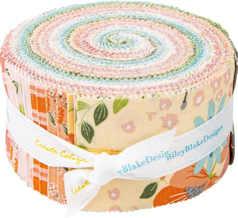 Sandy Gervais Spring S In Town Rolie Polie 40 2 5 Inch Strips Jelly Roll Riley Blake