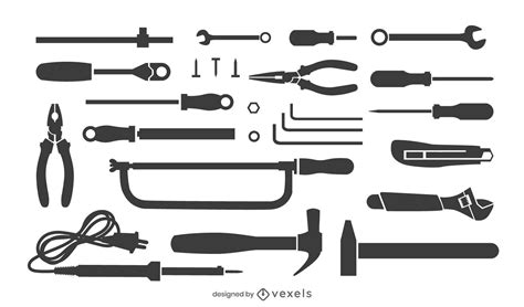 Conjunto Plano De Herramientas De Construcción Descargar Vector