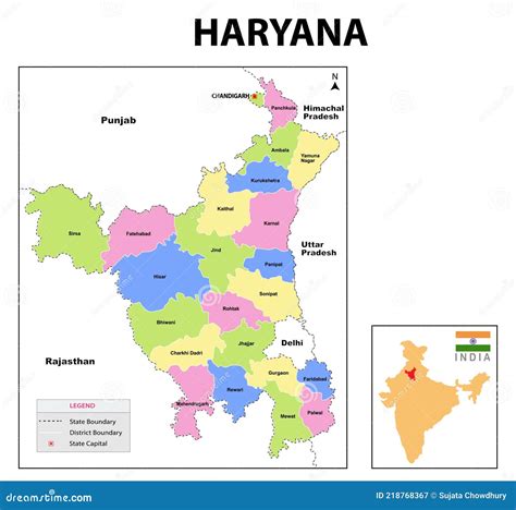 Carte De Haryana Carte Administrative Et Politique Du Haryana Carte