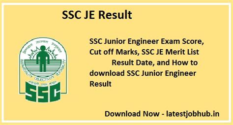 SSC JE Result 2023 24 Junior Engineer Paper II Final Result