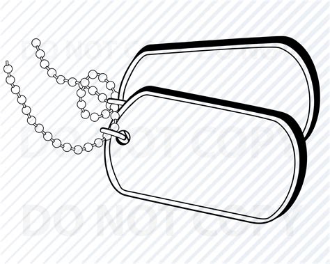 how to draw dog tags