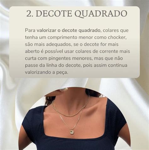 Tg Semijoias On Instagram O Colar Ideal Para Cada Tipo De Decote En