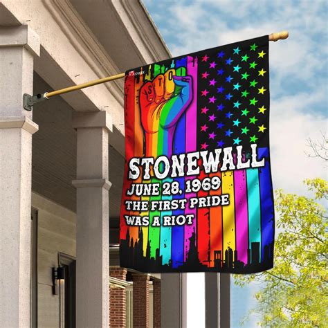 Stonewall The First Pride Was A Riot Flag Metal Pigeon