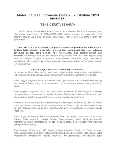 Contoh Cerita Fiksi Sejarah Materi Belajar Online