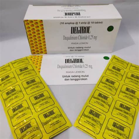 Jual DEGIROL LOZ TABLET HISAP RASA LEMON UNTUK RADANG TENGGOROKAN DAN