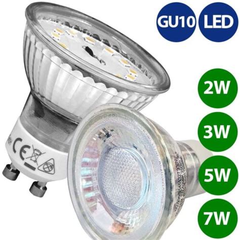 Gu10 Led Spot Reflektor Strahler Lampe 2w 3w 5w 7w Dimmbar Warmweiß