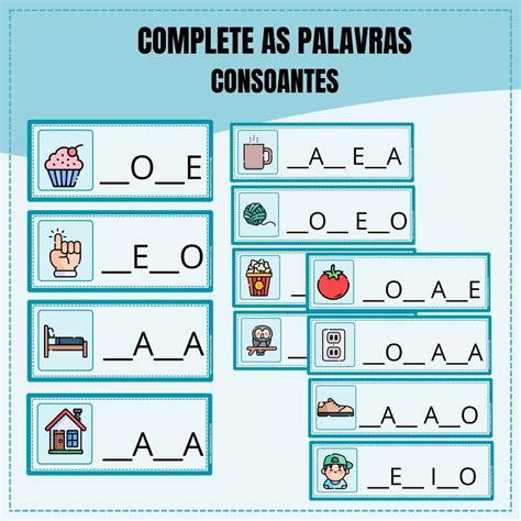 Quantas Consoantes Tem A Palavra Solidão - COMPLETE AS PALAVRAS - VOGAIS E CONSOANTES | Consoantes e vogais ...