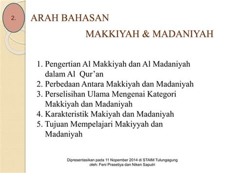 PPT Makiyah Dan Madaniyah PPT