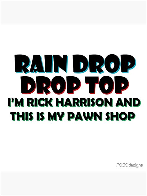 "Rick Harrison Meme" Poster by FOSOdesigns | Redbubble