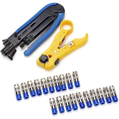 Gaobige Coaxial Compression Tool Coax Cable Crimper Kit Adjustable Rg