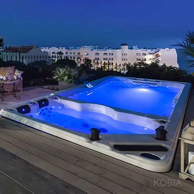 Swim Spa Hot Tub Above Ground Pool Hot Tub Combo
