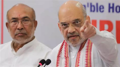 Shah Announces Relief Package For Manipur Warns Of Strict Action In