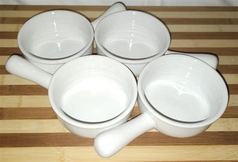 Le Tauci French Onion Soup Chili Bowls With Lug Handles White Ounce