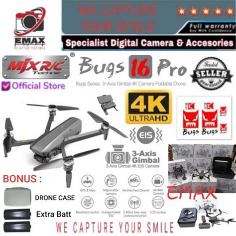 Promo Mjx Bugs Eis Drone B E S Wifi Gps K G Rc Foldable Original