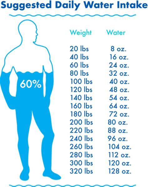 Required Water Intake Daily