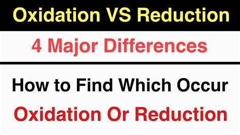 Oxidation Vs Reduction Difference Between Oxidation And Reduction