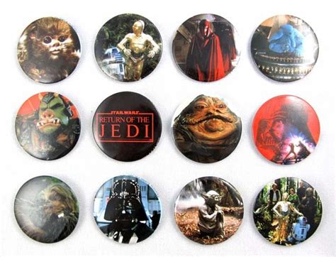 Vintage 1983 Star Wars Rotj Pinback Buttons Your Choice Etsy