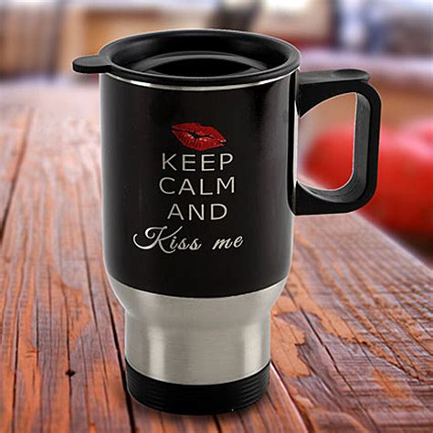 Buysend Kiss Me Travel Mug Online Fnp