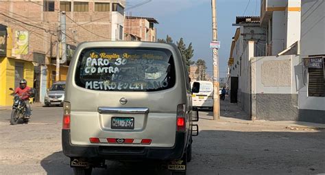 Solo Transportistas Informales Acatarán Paro En Chiclayo Edicion Correo