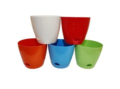 Self Watering Flower Pot With Bottom Tray Pack Of Inches Best