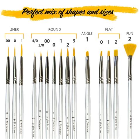 Detail Paint Brush Set Pcs Miniature Paint Brushes Set Small Model