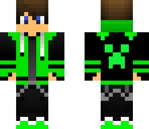 Green Gamer Boy | Minecraft Skin