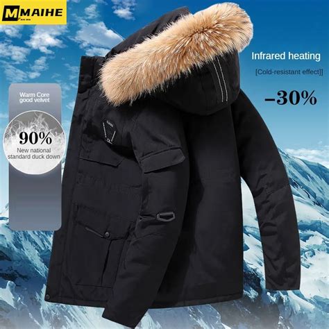 Veste Matelassurera En Duvet De Canard Blanc Pour Homme Manteau Froid