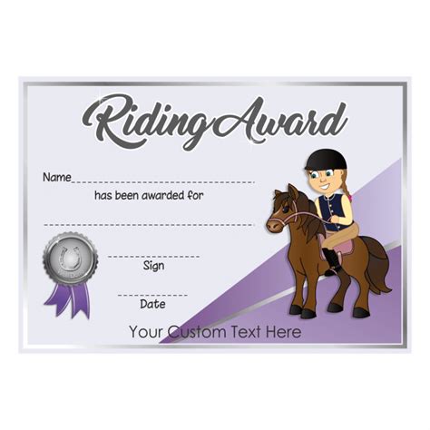 Printable Horse Riding Voucher Template Printable Word Searches