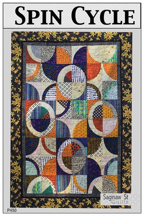 Spin Cycle Quilt Quilting Pattern From Saginaw Street Quilts Etsy