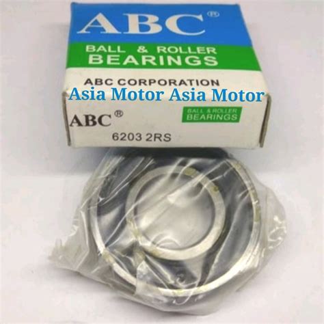 Jual Ball Bearing 6203 2RS ABC Ukuran 17x40x12 Mm Bering Laker Klaher