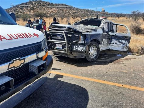 Se accidentan policías de Canatlán