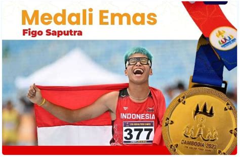 Figo Saputra Borong Emas Lompat Jauh T Di Asean Para Games