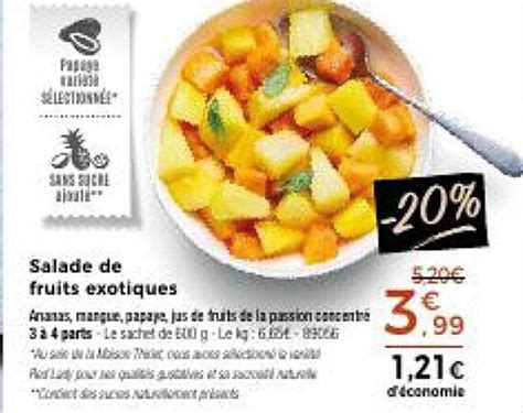 Promo Salade De Fruits Exotiques Chez Thiriet ICatalogue Fr