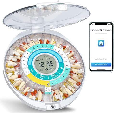 Amazon.com: Smart Automatic Pill Dispenser - Bluetooth Automatic Pill ...