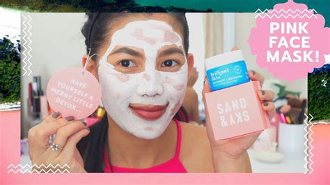 Sand And Sky Pink Clay Mask Review Holiday Face Mask Monday Youtube