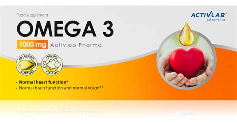 Activlab Pharma Omega Mg Kapsu Ki Do Unormowania Czynno Ci