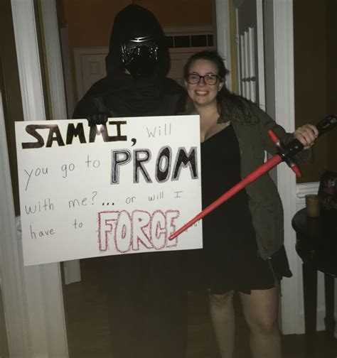 Star Wars Promposal Great For A Nerd Like Me Prom Proposal Promposal