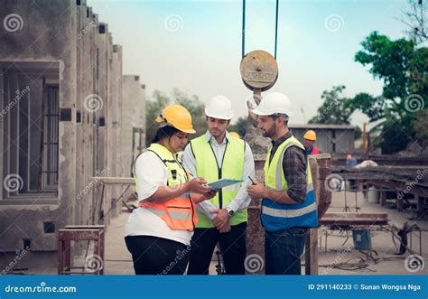 Group Of Architects Construction Foremen And Construction Engineers