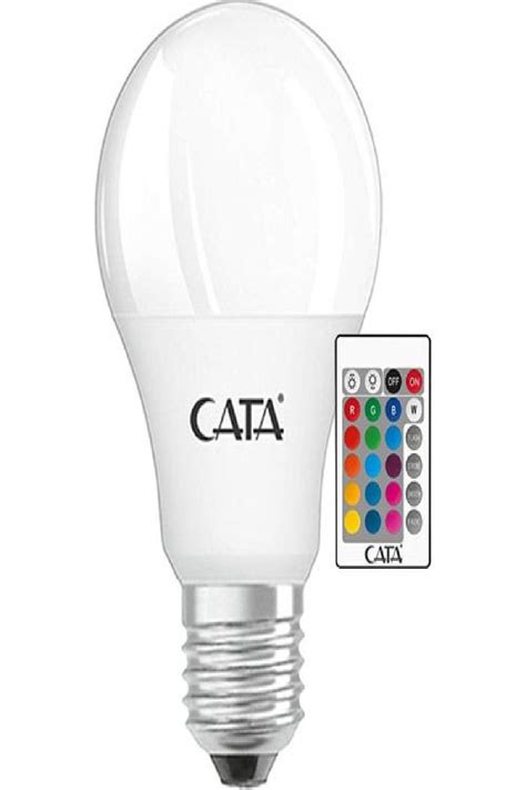 Cata Led Ampul Uzaktan Kumandal Rgb W E Beyaz I K Ct B Fiyat